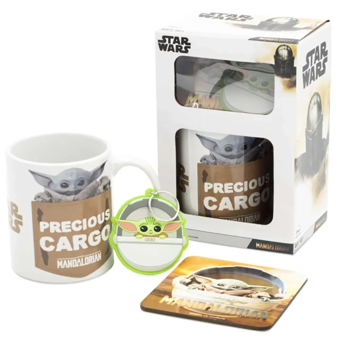 Набор подарочный Звездные войны Мандалорец The Child (кружка 325мл, подстаканник, брелок) GP85463