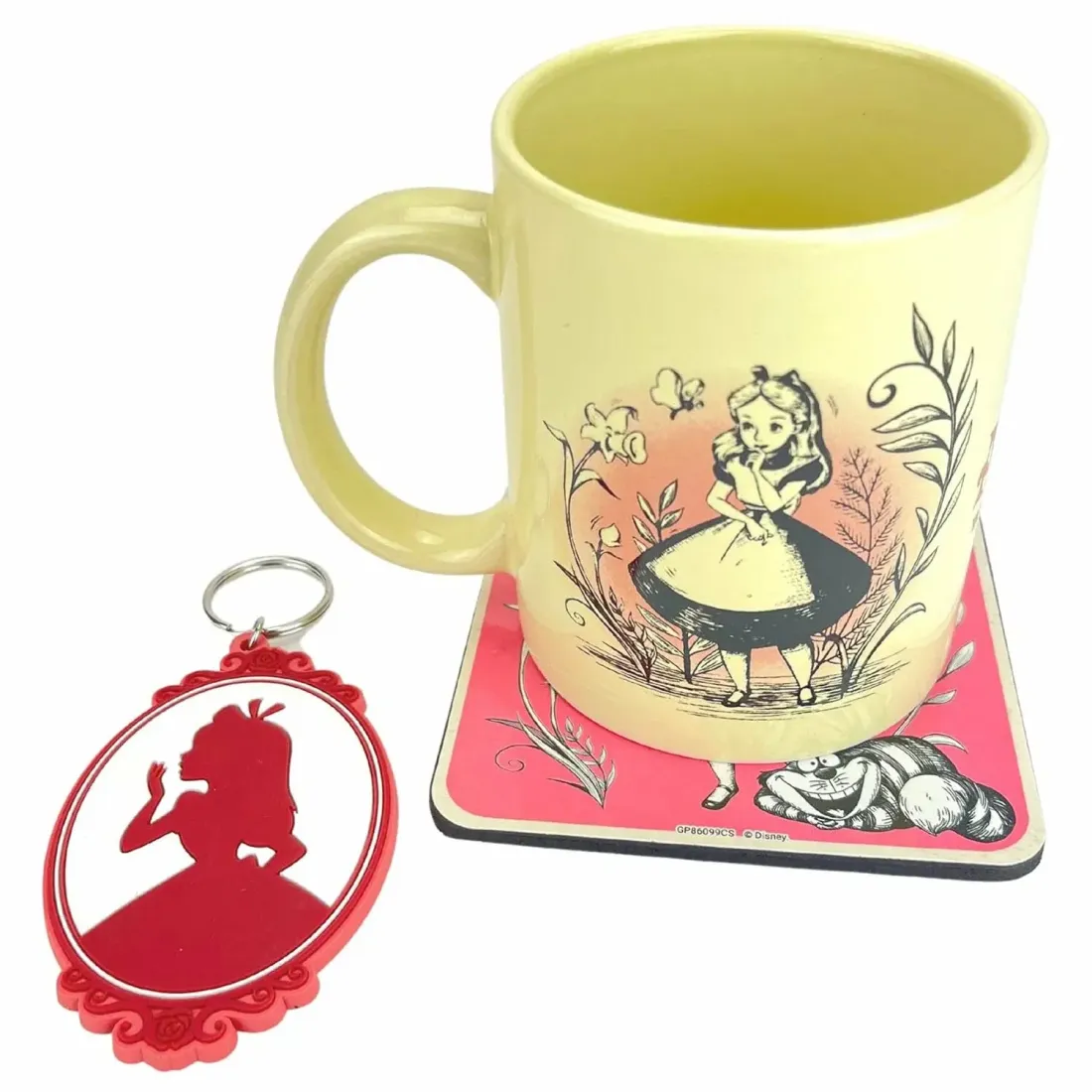 Набор подарочный Алиса в Стране чудес (Vintage) (кружка 315мл, подстаканник, брелок) GP86099