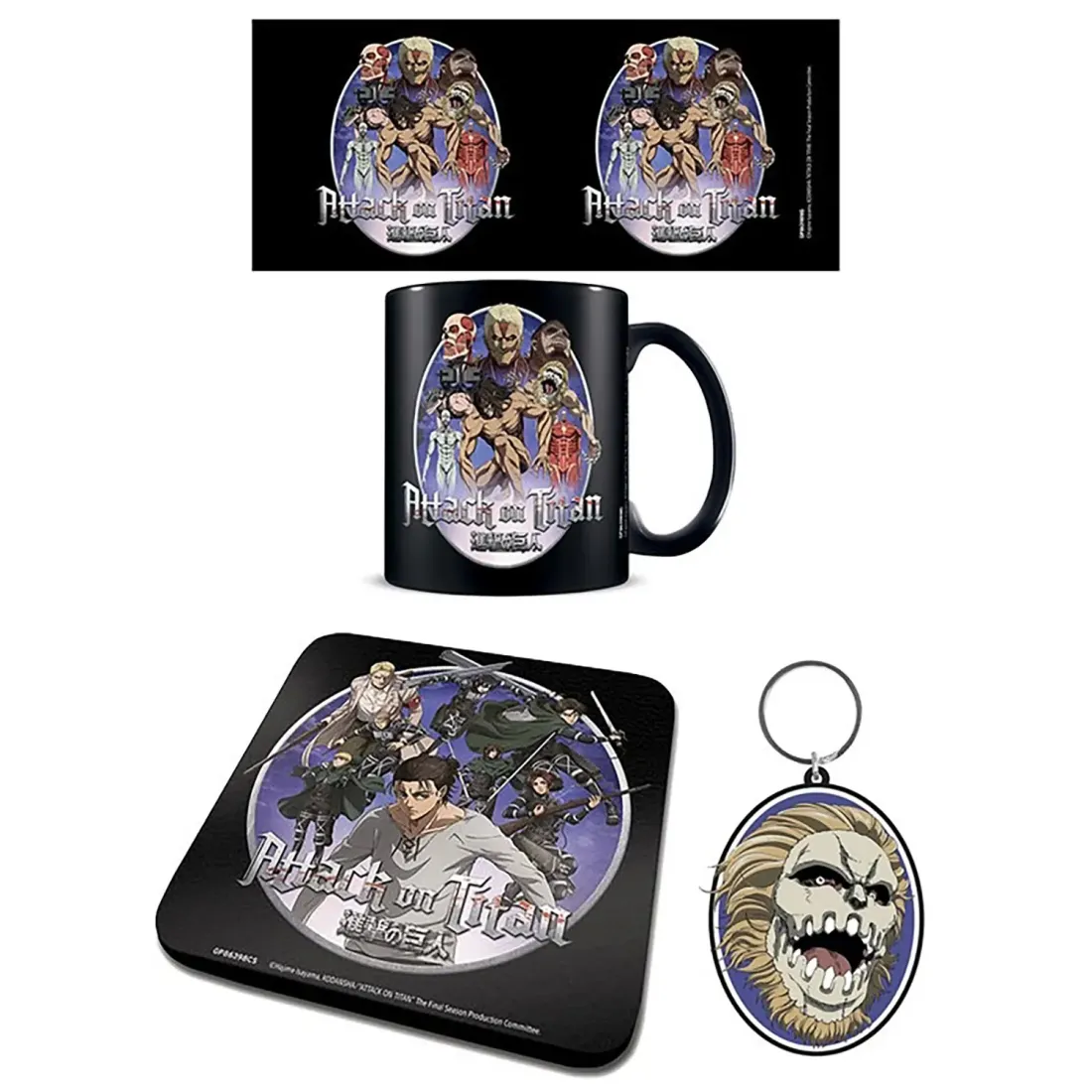 Набор подарочный Атака Титанов (кружка 315мл, подстаканник, брелок) GP86398