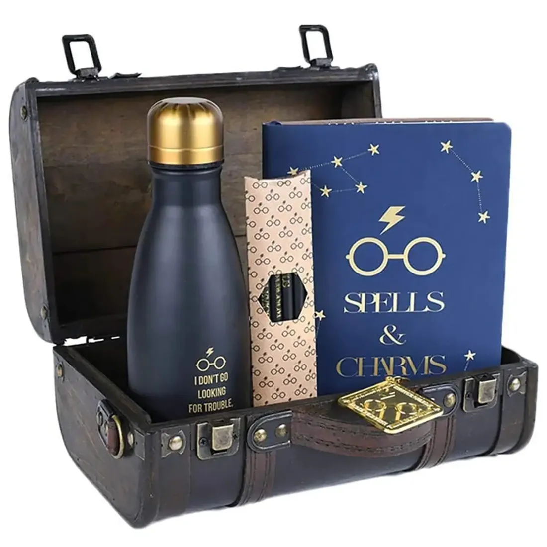 Набор подарочный Гарри Поттер (Trouble Finds Me) (бутылка, записная книжка, кейс-чемодан) GP85536