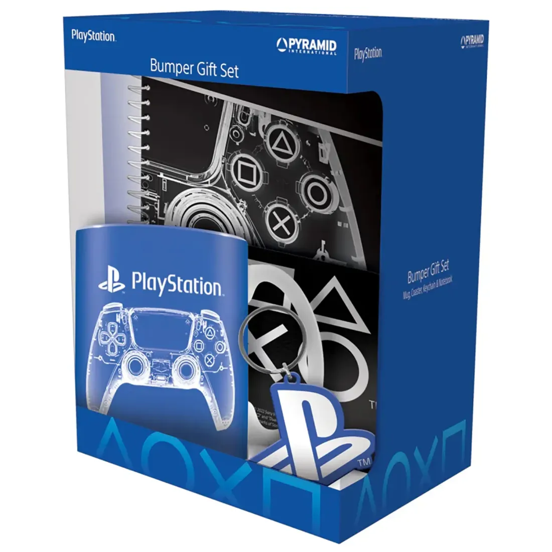 Набор подарочный Playstation (кружка 315мл, подстаканник, брелок, блокнот) GP86404