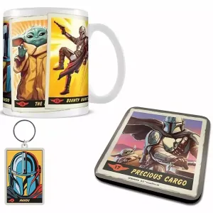 Набор подарочный Мандалорец Кружка+ Подстаканник+Брелок