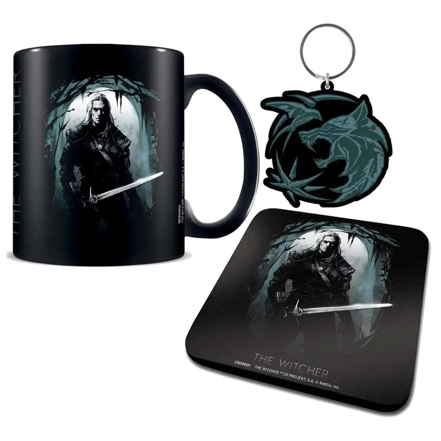 Набор подарочный Ведьмак (The Hunter) (кружка 315мл, подстаканник, брелок) GP85774