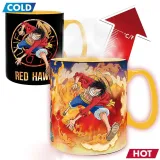 Кружка хамелеон ONE PIECE Mug Heat Change 460 мл Luffy & Sabo ABYMUGA445