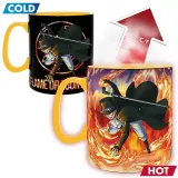 Кружка хамелеон ONE PIECE Mug Heat Change 460 мл Luffy & Sabo ABYMUGA445