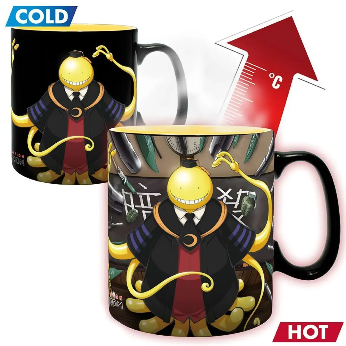 Кружка ABYstyle Assassination Classroom Mug Heat Change 460 ml Koro attacked x2 ABYMUG841