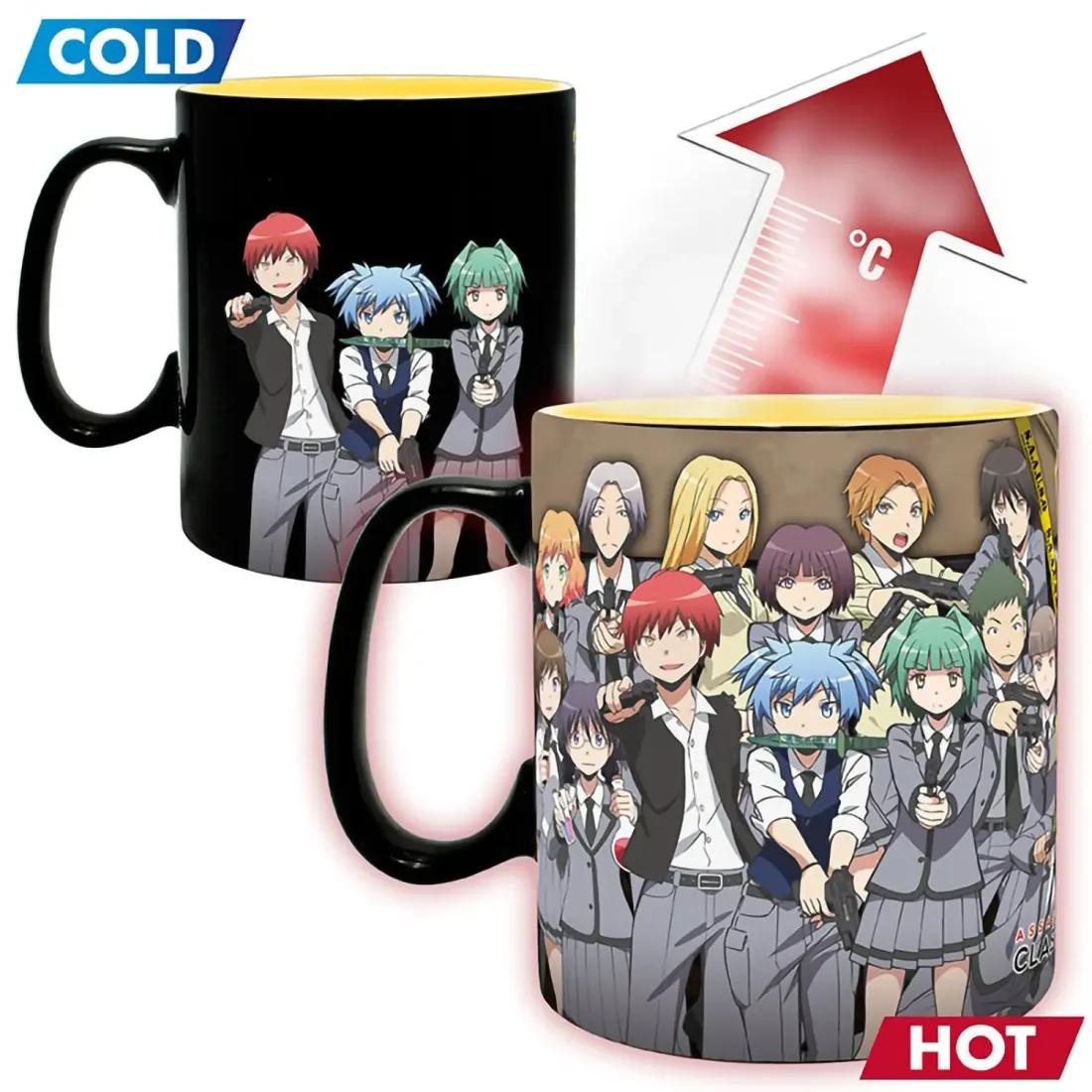 Кружка ABYstyle Assassination Classroom Mug Heat Change 460 ml Koro attacked x2 ABYMUG841