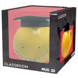 Кружка 3D с крышкой Assassination Classroom Koro Sensei 500ml ABYMUG352