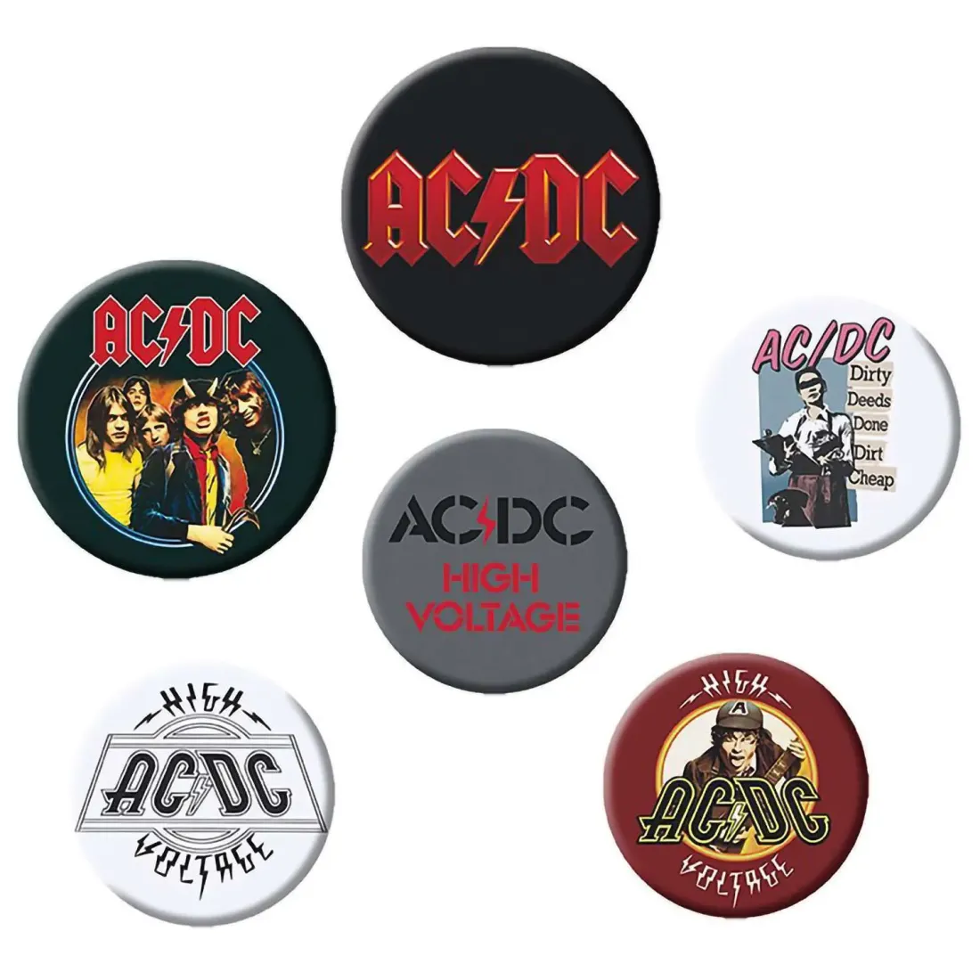 Набор подарочный Ac/Dc Кружка 320мл+Акриловая фигурка+Значки GBYPCK003