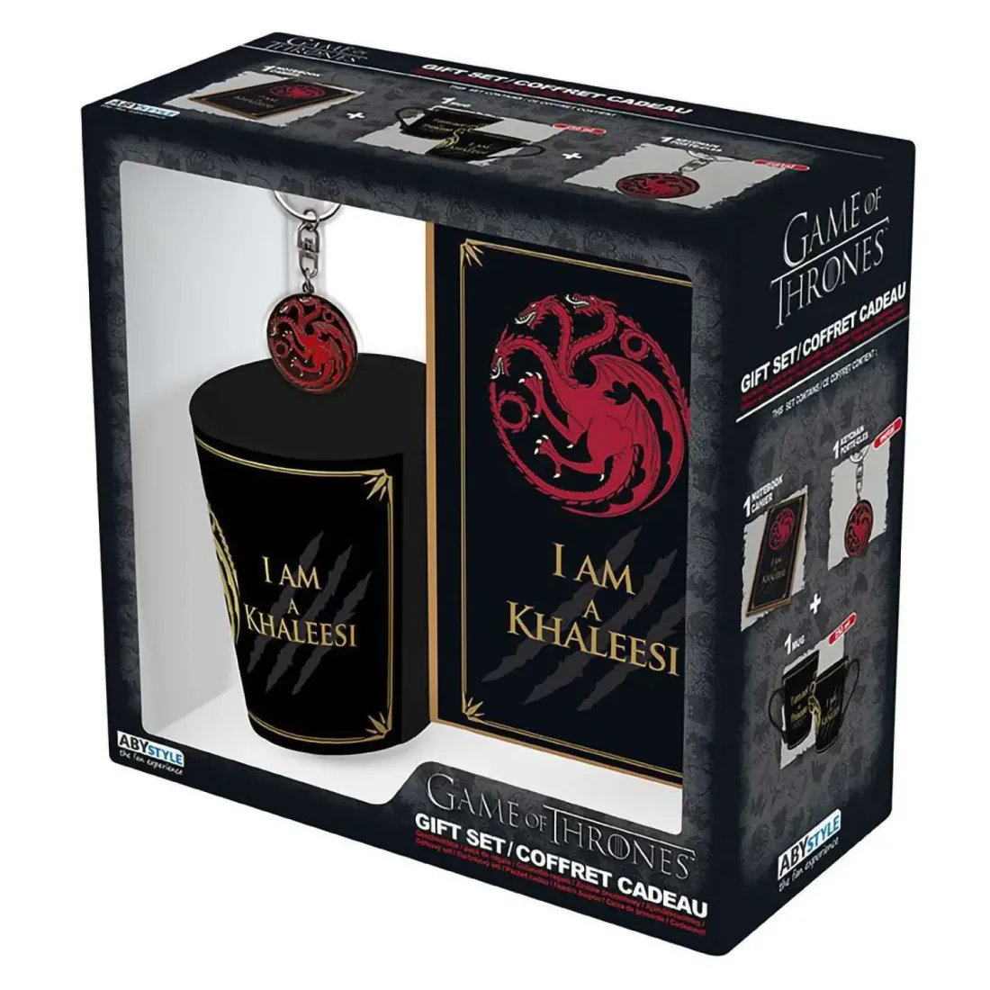 Набор подарочный Game Of Thrones Targaryen Кружка 250мл+Брелок+Блокнот ABYPCK165
