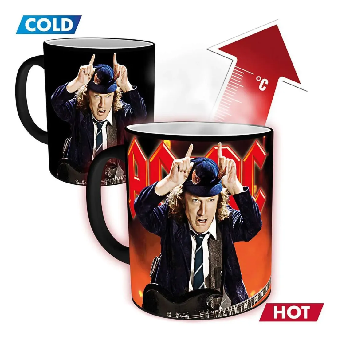 Кружка ABYstyle Gb Eye AC/DC  - Mug Heat Change - 320 ml - Live MGH0054