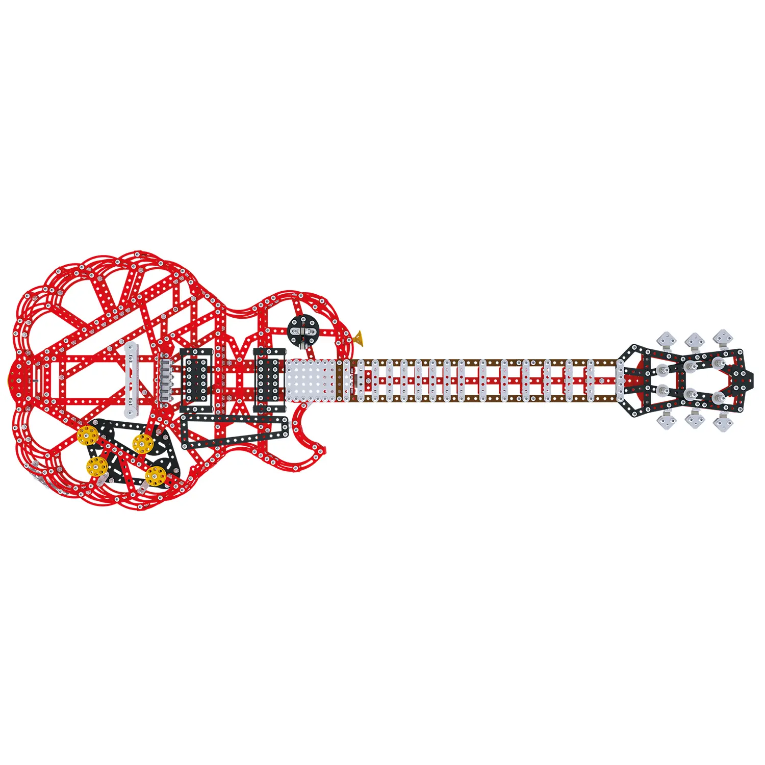 Конструктор металлический Metalcraft DIY 3D Гитара красная 5906018029727