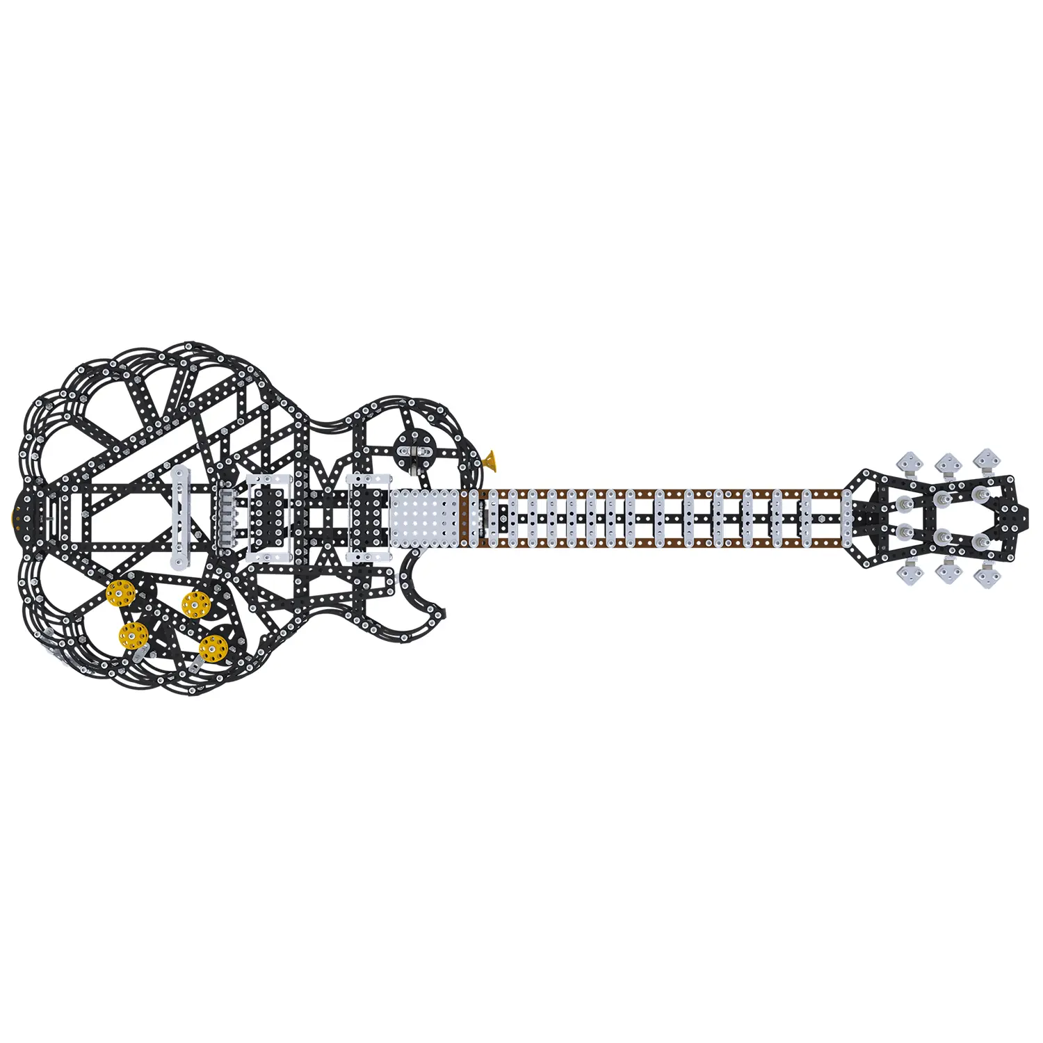 Конструктор металлический Metalcraft DIY 3D Гитара черная 5906018029475