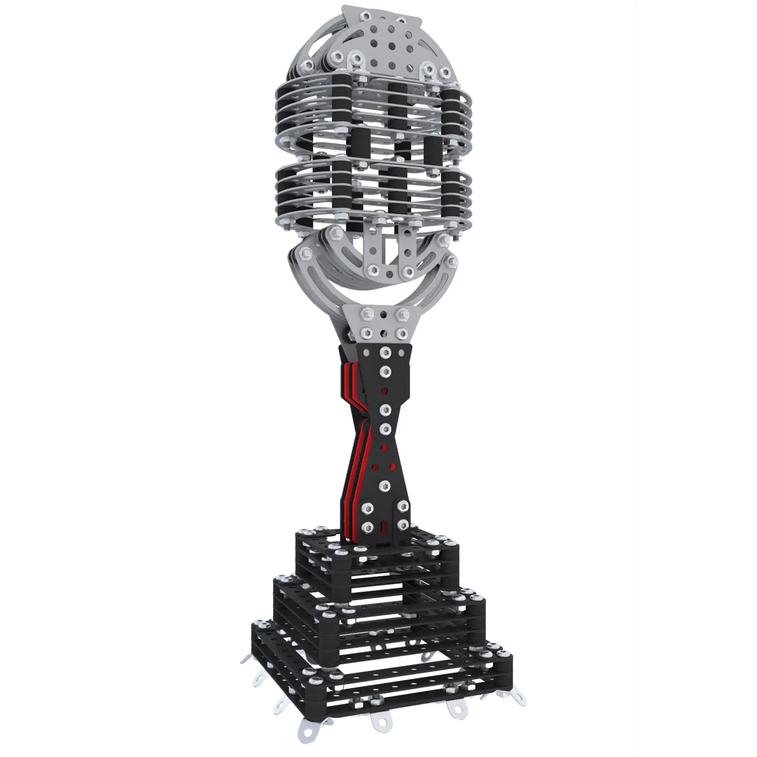 Конструктор металлический Metalcraft DIY 3D Микрофон черный 5906018029949