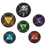 Значок The Witcher Badge Pack Signs 6 шт ABYACC441