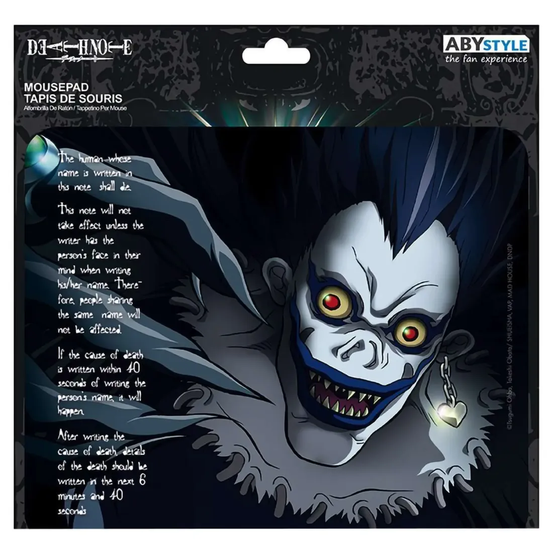 Коврик для мышки Тетрадь смерти Рюк Ryuk ABYACC468
