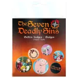 Набор значков The Seven Deadly Sins Badge Pack Mix X4 BP0823