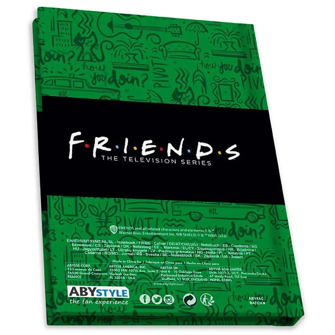 Набор подарочный Friends Central Park Стакан 400мл+Значок+Записная книжка ABYPCK252