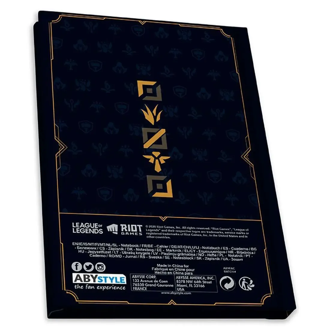 Набор подарочный League Of Legends Hextech Logo Стакан 400мл+Значок+Записная книжка ABYPCK267