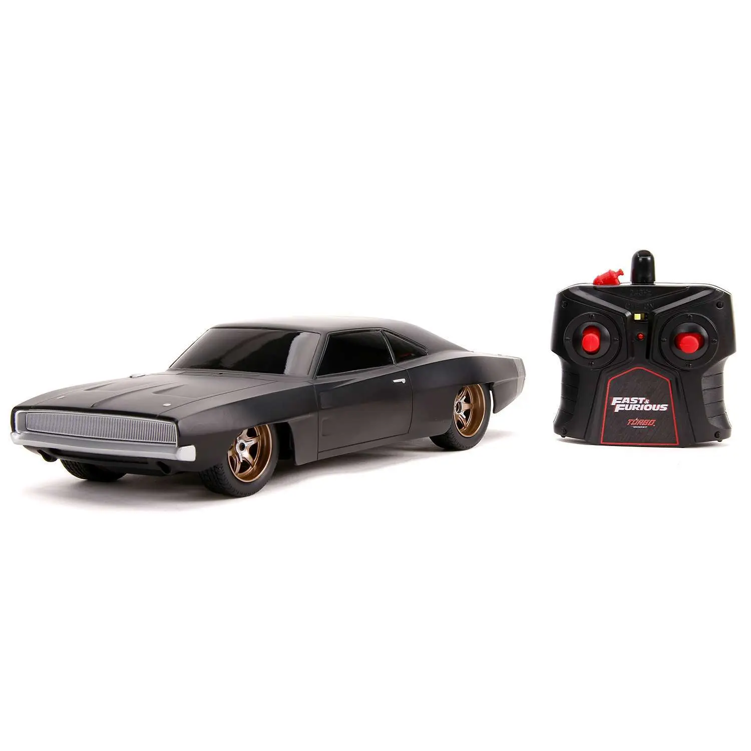 Jada Toys Р/У Модель Машинки Форсаж 1:16 Fast & Furious Dom\'s 1968 Dodge Charger Widebody 33397