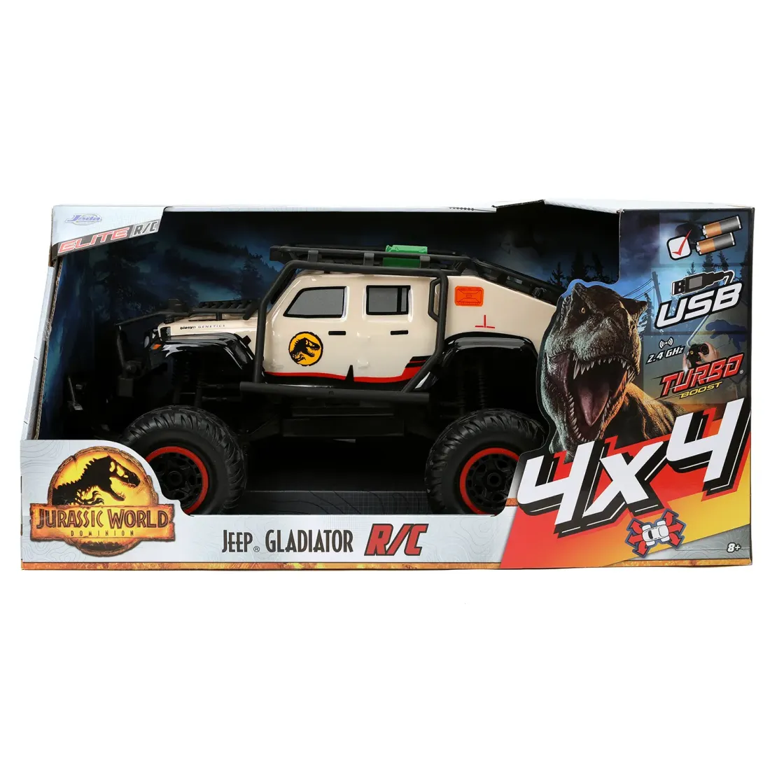 Модель Машинки Р/У Hollywood Rides 1:12 Jurassic World 4X4 Jeep Gladiator 0801310337165