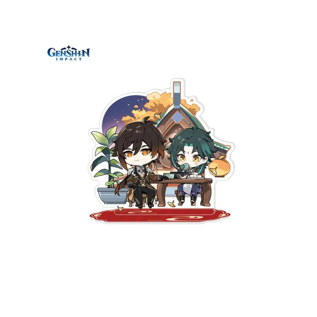 Акриловая фигурка Genshin Impact Chongyun Xingqiu Xiangling Guoba CNY Eve 6942421106432