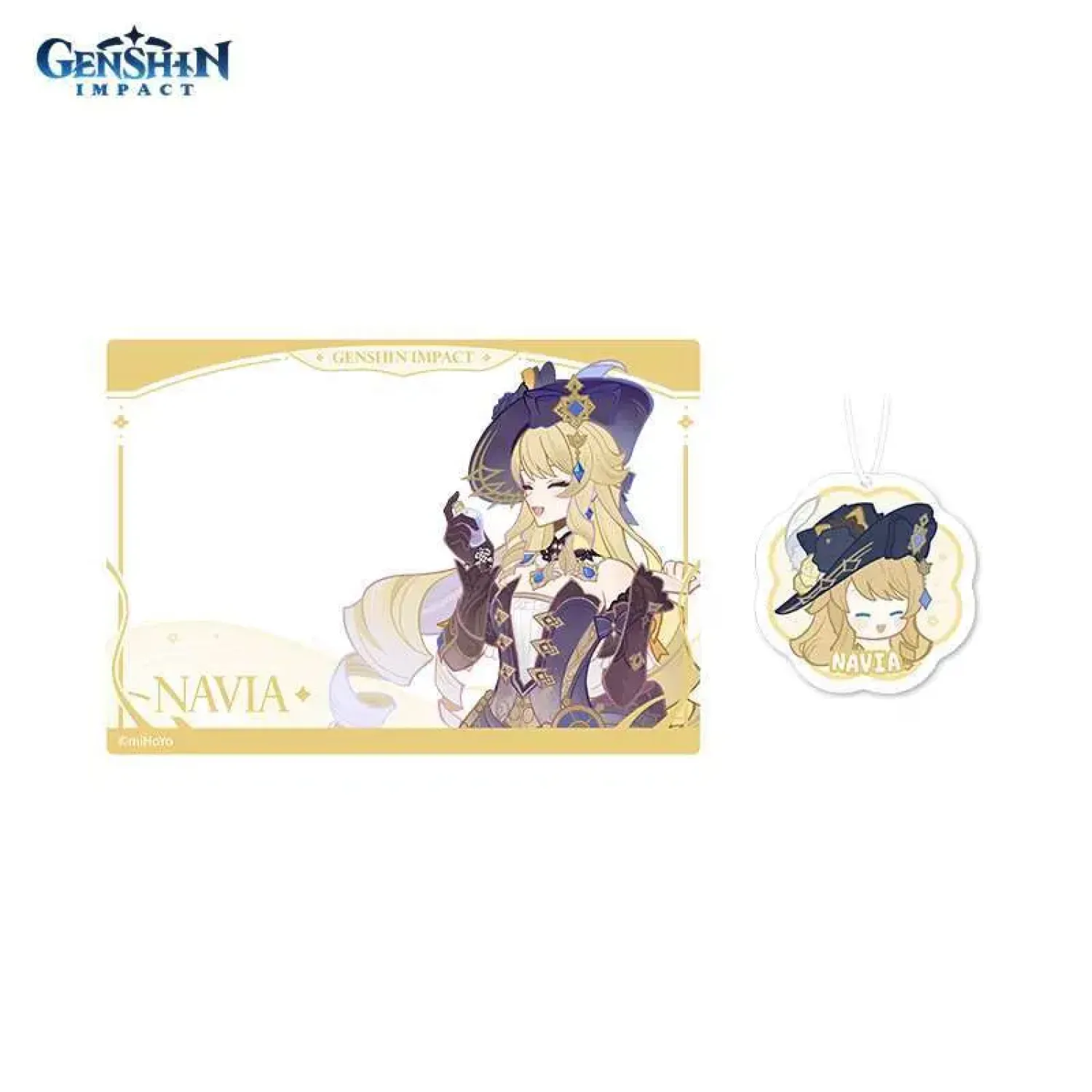 Ароматизатор и карточка для заметок Genshin Impact Rich Fantasy Навия Navia 6942421141228