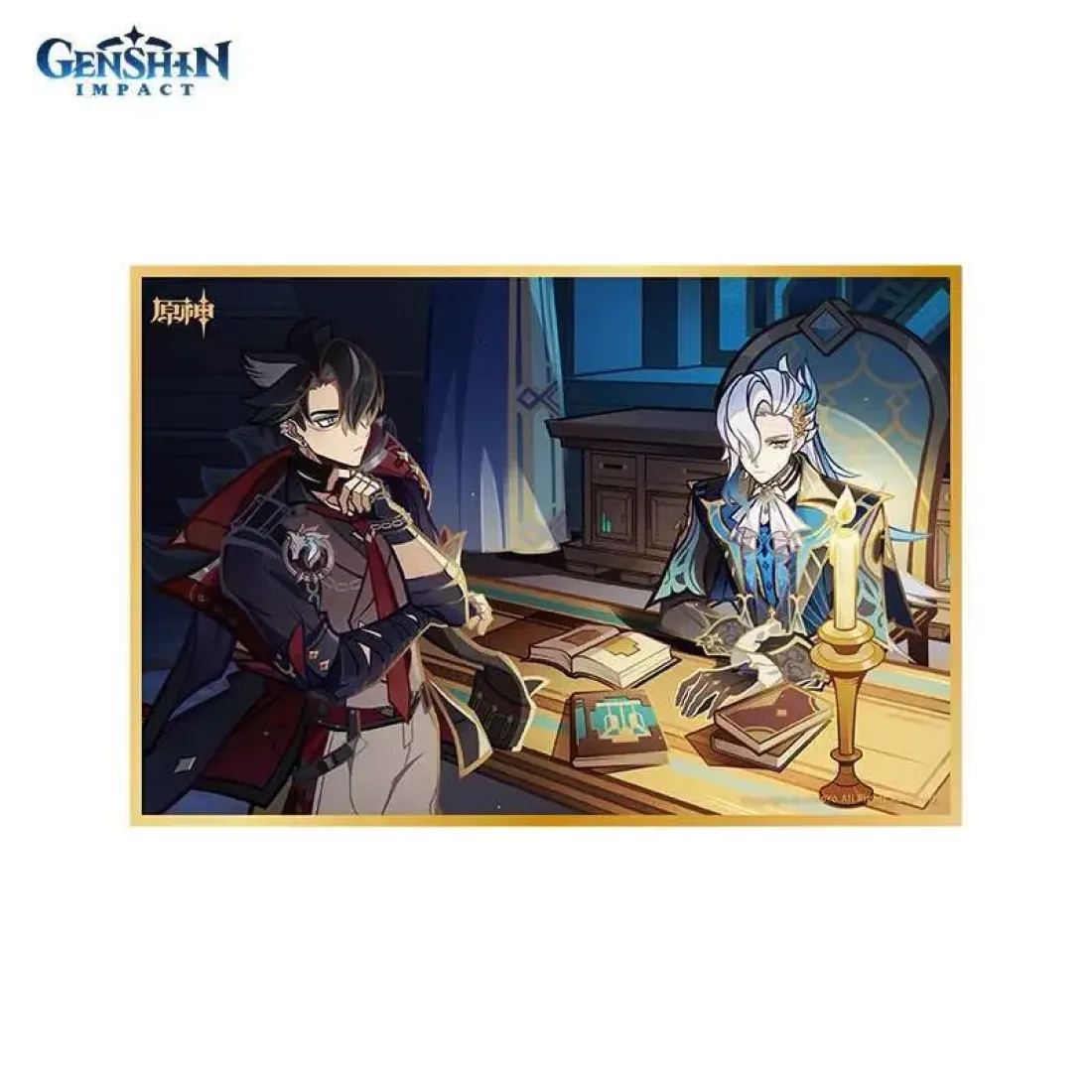 Доска Шикиши Genshin Impact To the Stars Shining in the Depths Ризли и Нёвиллет