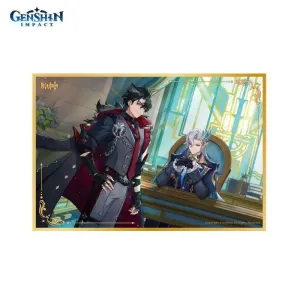 Доска шикиши Genshin Impact Ризли Wriothesley Нёвиллет Neuvillette Toward the Morning Star in Deep W