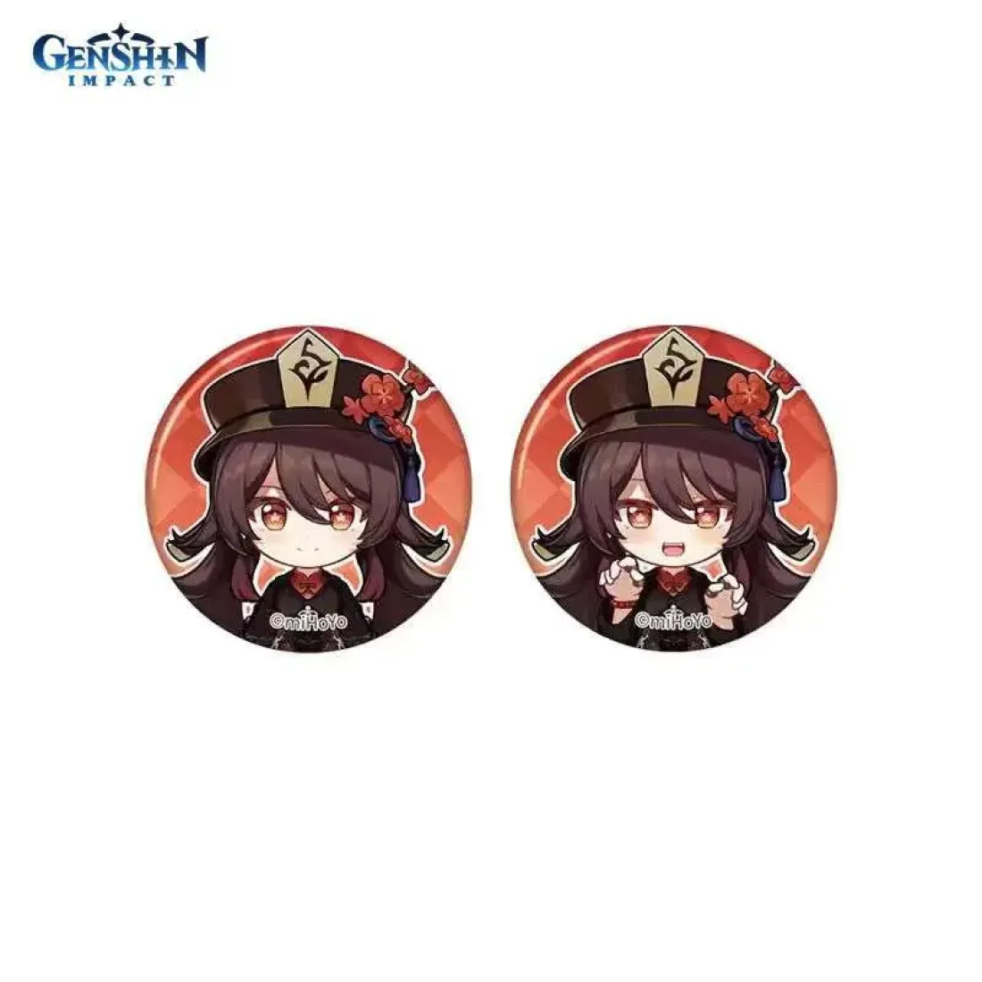 Значки Genshin Impact Ху Тао Hu Tao Memory of Meeting 2шт 6942421120988