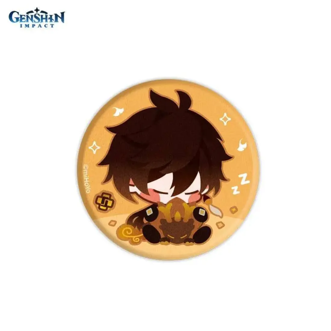 Значок Chibi Character Cloth Badge Geo Archon Zhongli 6974096533879