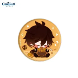 Значок Chibi Character Cloth Badge Geo Archon Zhongli 6974096533879