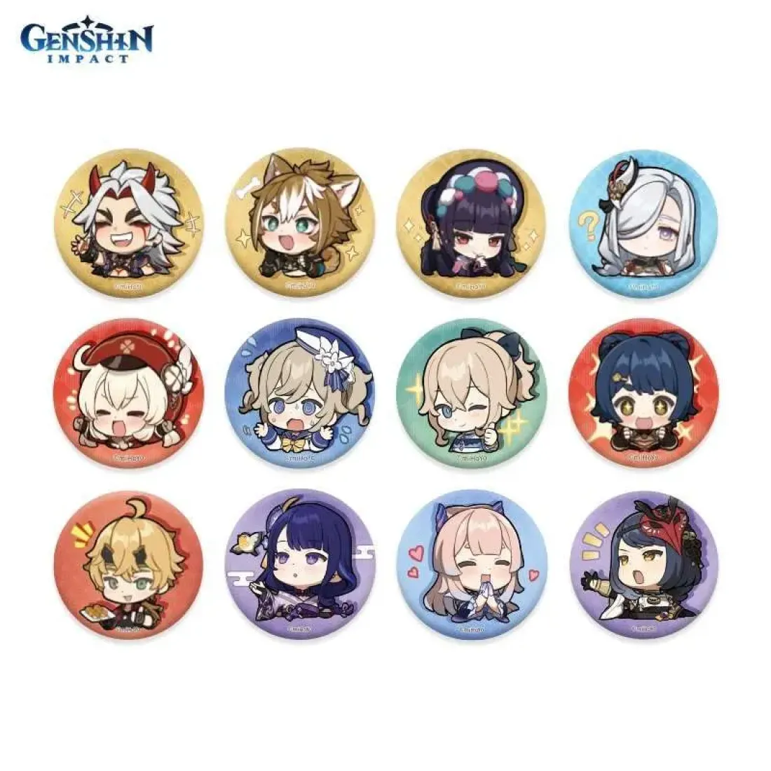 Значок Chibi Expressions Character Can Badge Zhongli 6972957488122