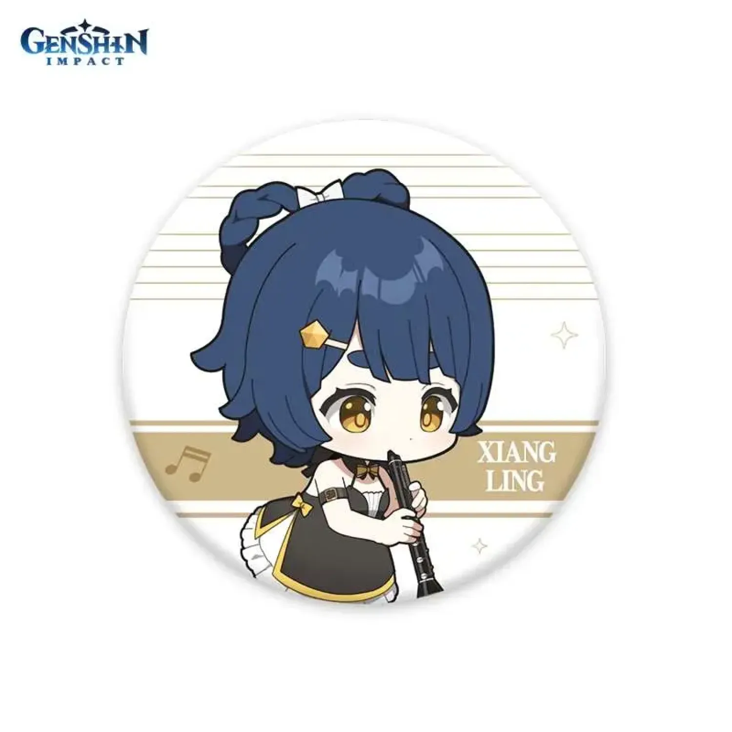 Значок Genshin Concert Melodies of an Endless Journey Chibi Character Badge Xiangling 6974096538676