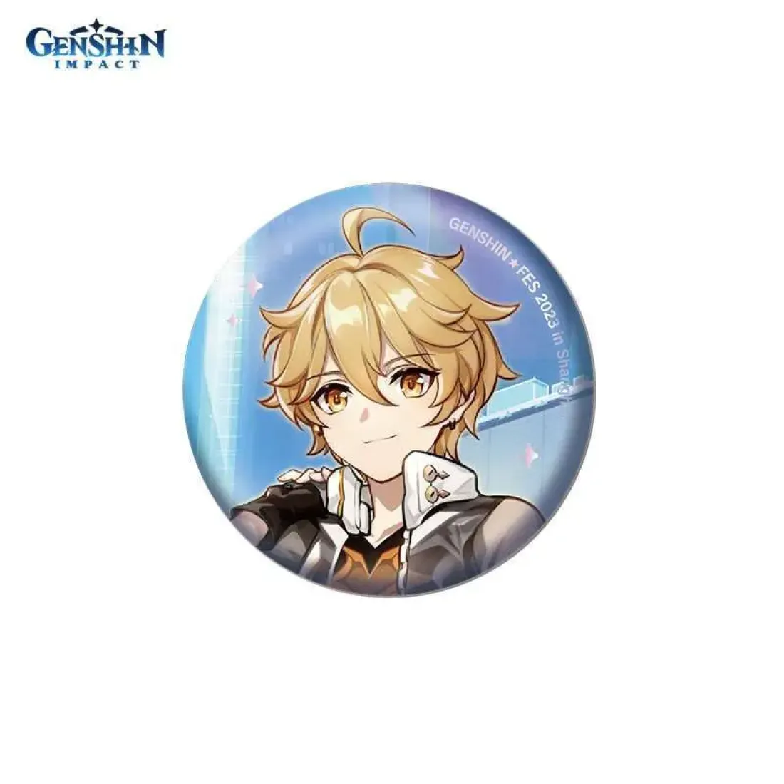 Значок Genshin Fes 2023 Traveler (Aether) 6976068146339