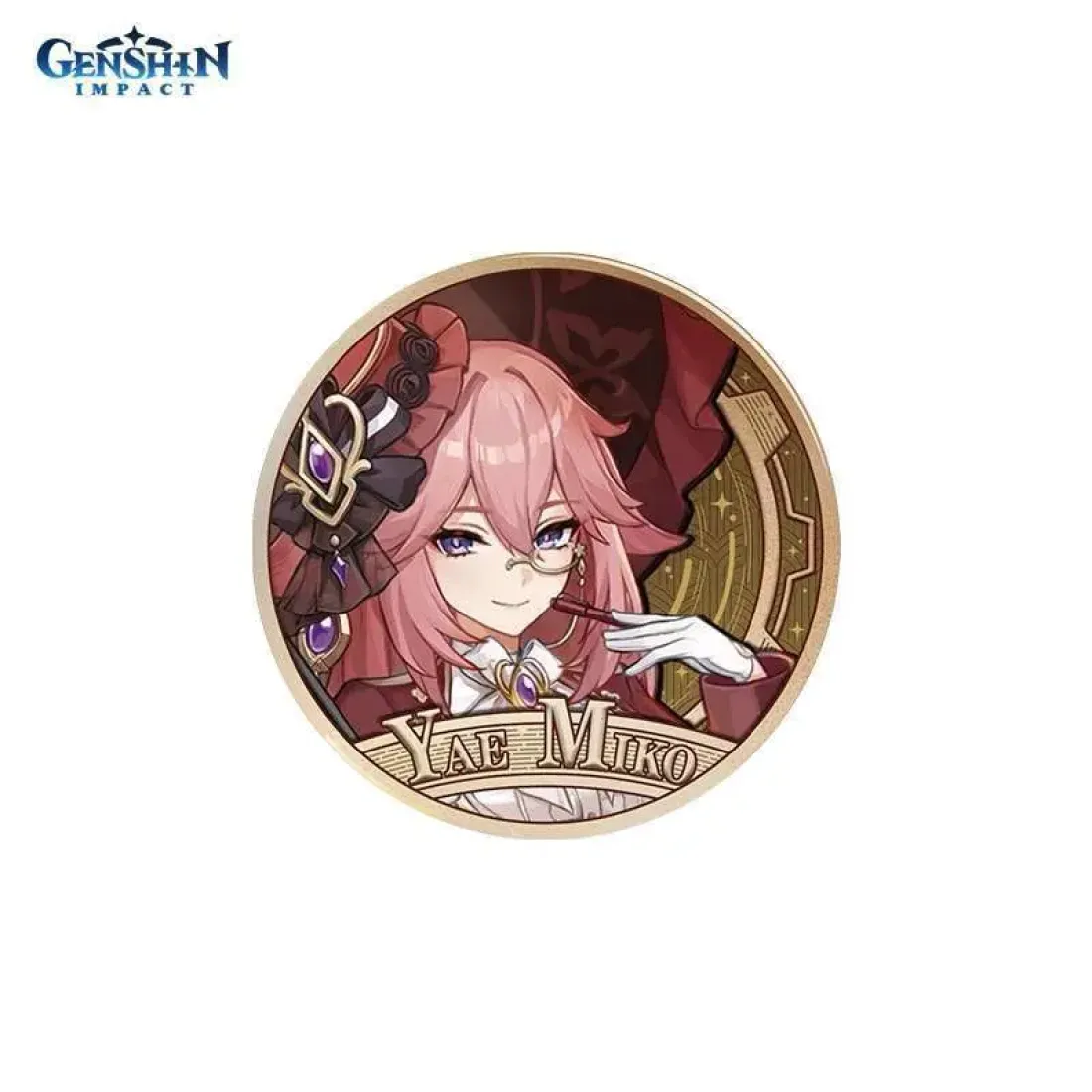 Значок Genshin Impact 2024 Carnival Reunion Яэ Мико Yae Miko 6942421136057