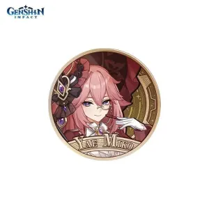 Значок Genshin Impact 2024 Carnival Reunion Яэ Мико Yae Miko 6942421136057