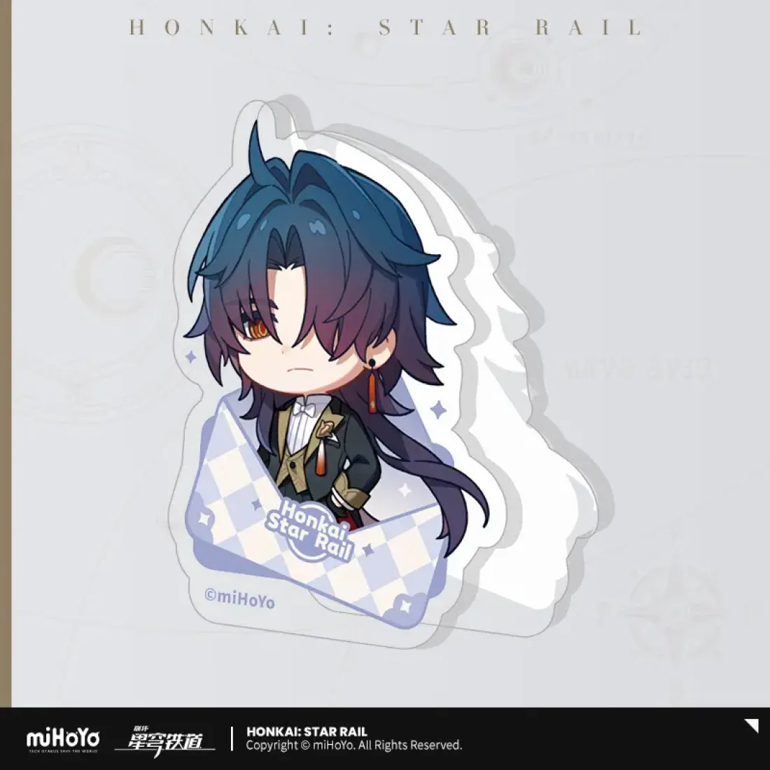 Зажим акриловый Honkai Блэйд Blade Nameless Guest's Medal Series 45561