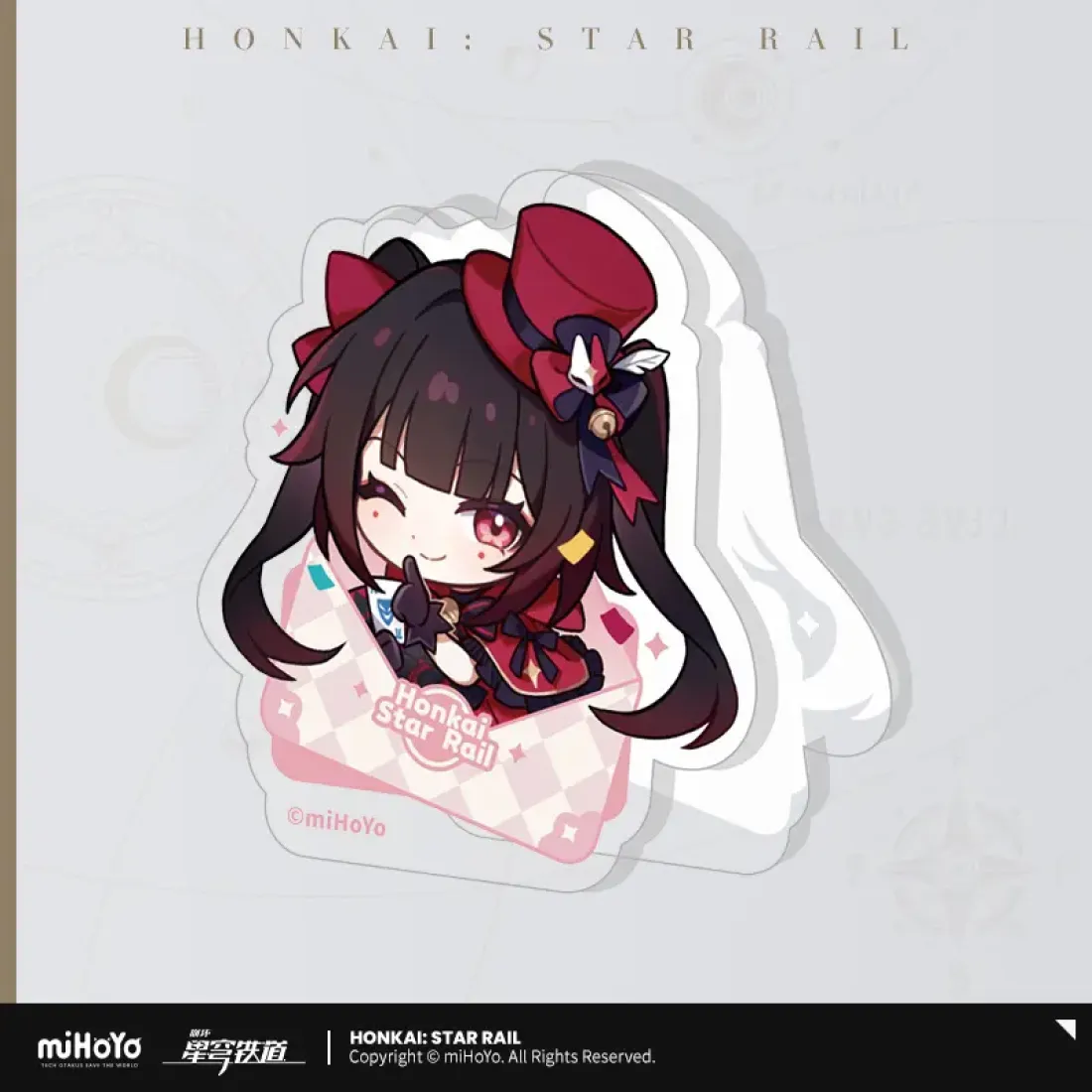 Зажим акриловый Honkai Искорка Sparkle Nameless Guest's medal series 45653