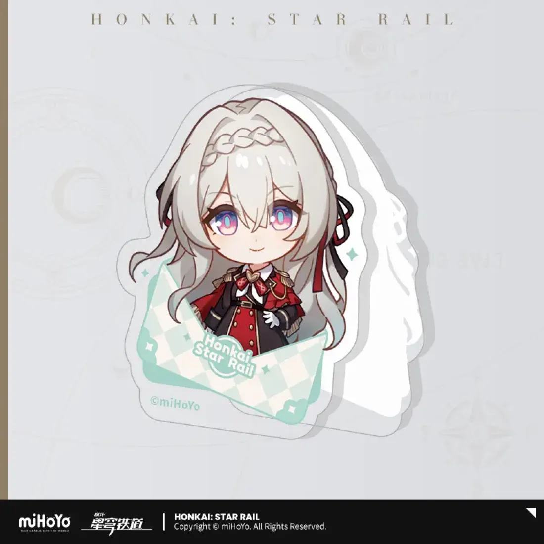 Зажим акриловый Honkai Светлячок Firefly Nameless Guest's medal series 45714