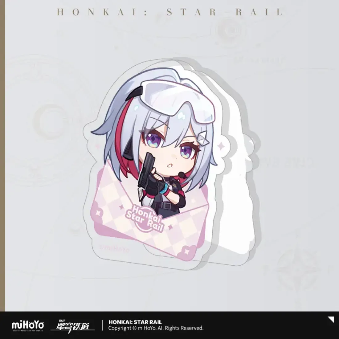 Зажим акриловый Honkai Топаз Topaz Nameless Guest's medal series 45684