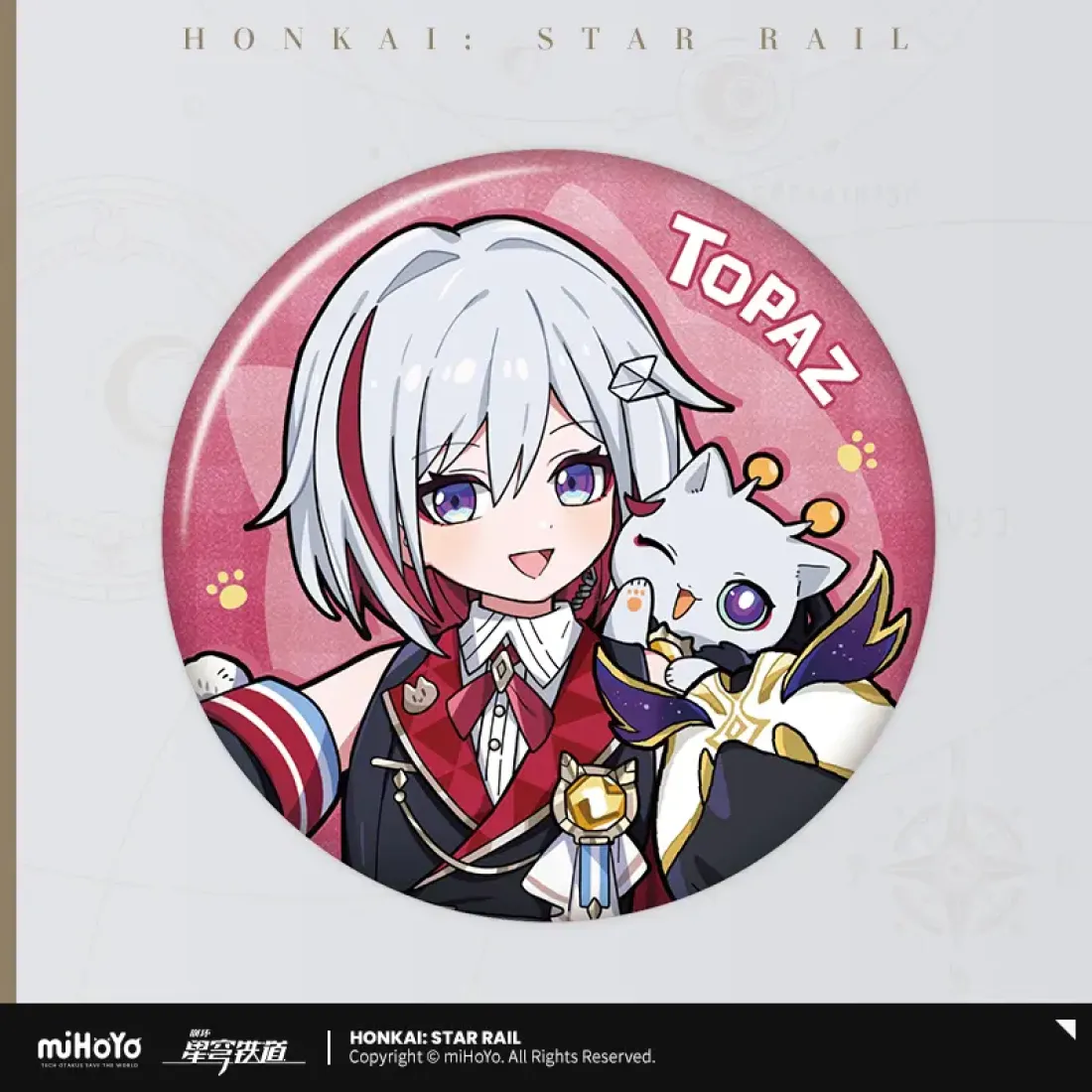 Значок Honkai Топаз Topaz Tiny cat series 42188