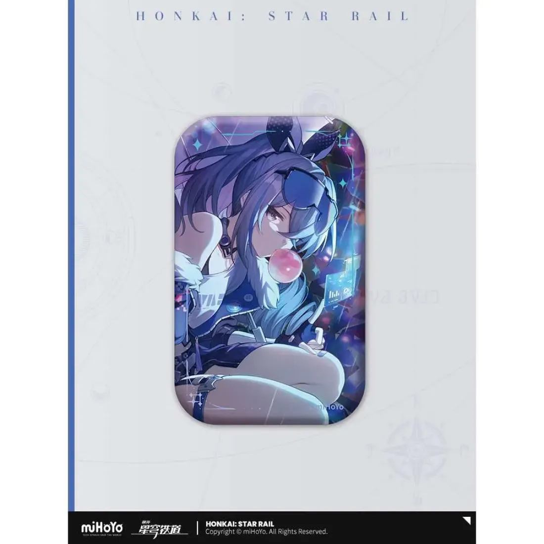 Значок Light Cone Incessant Rain Silver Wolf 6976068147251