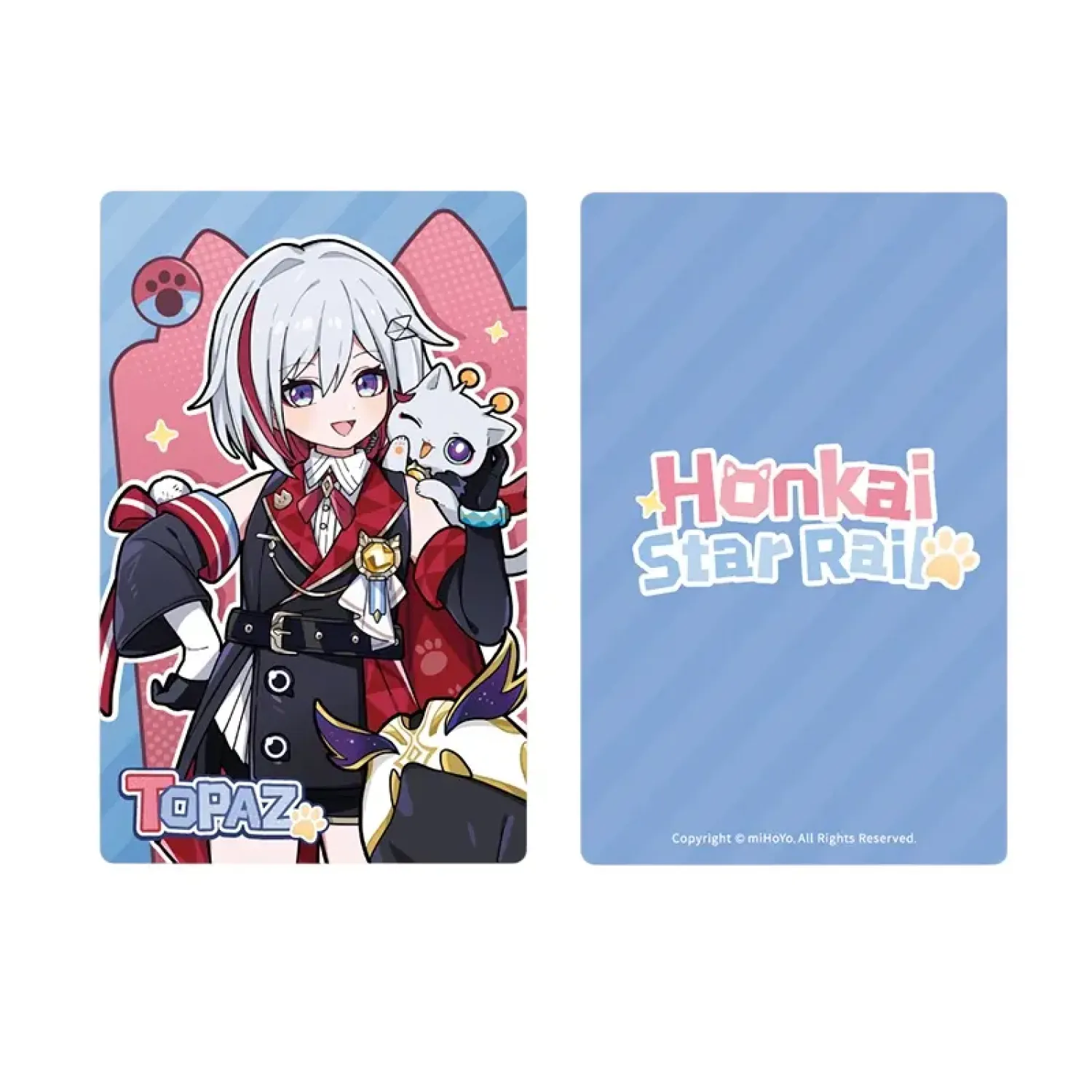 Карточка коллекционная Топаз Topaz Honkai Tiny cat series 42362