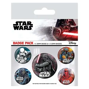 Набор значков 5шт Звездные войны Dark Side BP80657