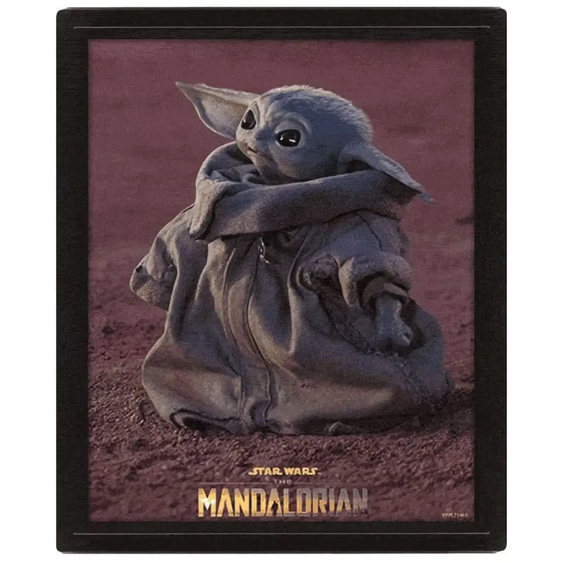 Постер 3D Звездные войны Мандалорец Grogu