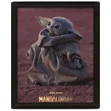 Постер 3D Звездные войны Мандалорец Grogu