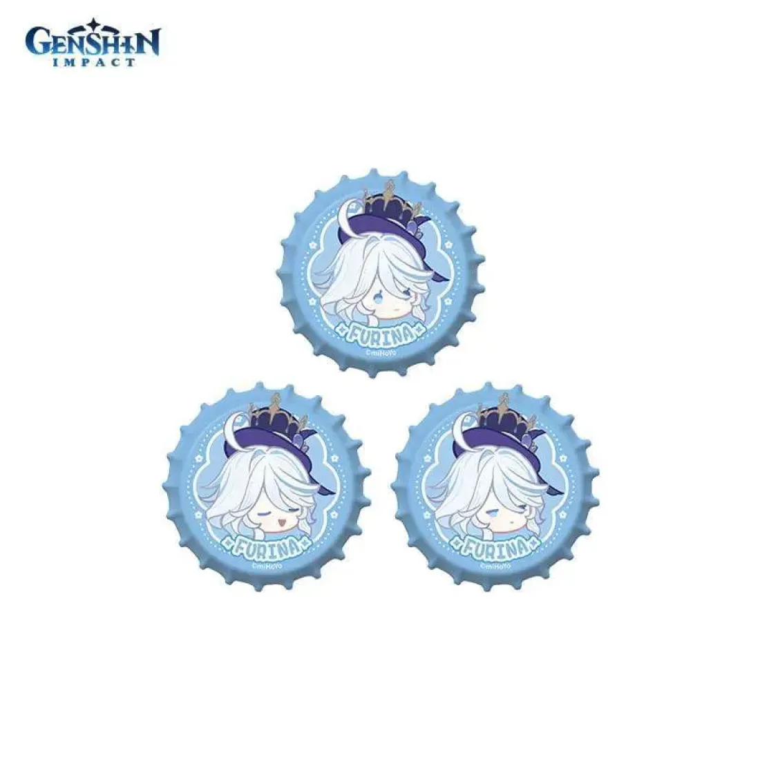 Значок Genshin Impact Q-Version Bottle Cap Фурина Furina 6942421141259