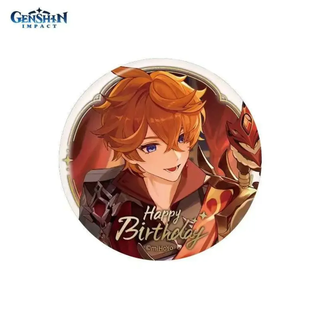 Значок Genshin Impact Тарталья Childe Tartaglia Moment of Syzygy 6942421130048