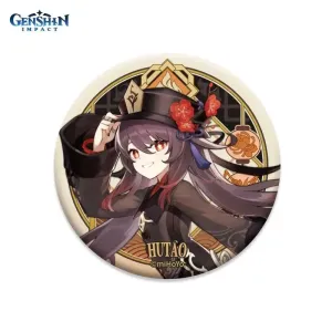 Значок Liyue Harbour Character Can Badge Hutao 6974096531004